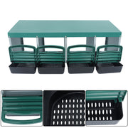 DURAFORCE New Rollout Egg Collection 4 Hole Chicken Nest Box Hen Lay Nest Box Coop Green