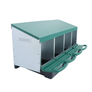 DURAFORCE New Rollout Egg Collection 4 Hole Chicken Nest Box Hen Lay Nest Box Coop Green