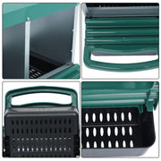 DURAFORCE New Rollout Egg Collection 4 Hole Chicken Nest Box Hen Lay Nest Box Coop Green