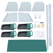 DURAFORCE New Rollout Egg Collection 4 Hole Chicken Nest Box Hen Lay Nest Box Coop Green
