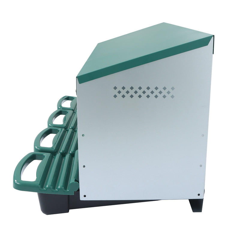 DURAFORCE New Rollout Egg Collection 4 Hole Chicken Nest Box Hen Lay Nest Box Coop Green