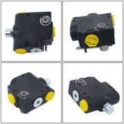 DURAFORCE 3/4" NPT Hydraulic Adjustable Variable Flow Control Valve w/ Relief 0-30 GPM