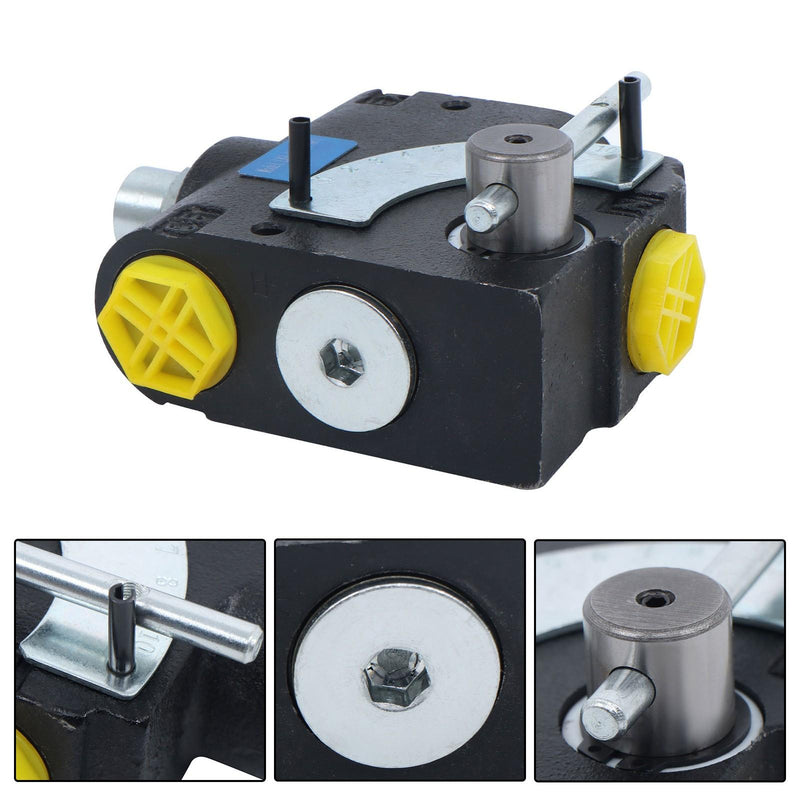 DURAFORCE 3/4" NPT Hydraulic Adjustable Variable Flow Control Valve w/ Relief 0-30 GPM
