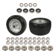 DURAFORCE 11x6.00-5 Flat Free Tire And Wheel Solid Rubbe For Riding Lawn Mower Tires 2Pack