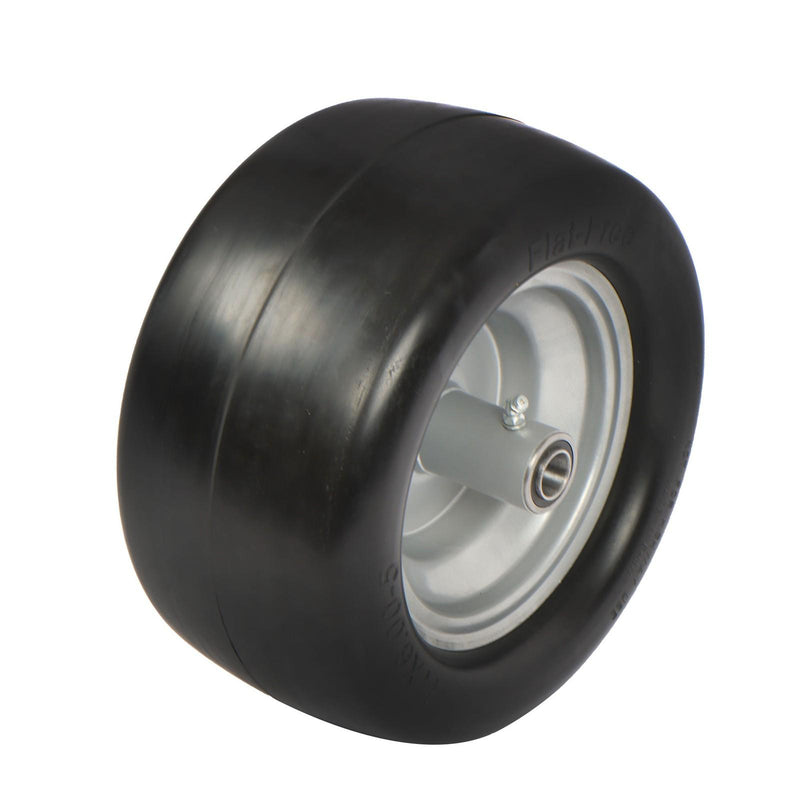 DURAFORCE 11x6.00-5 Flat Free Tire And Wheel Solid Rubbe For Riding Lawn Mower Tires 2Pack