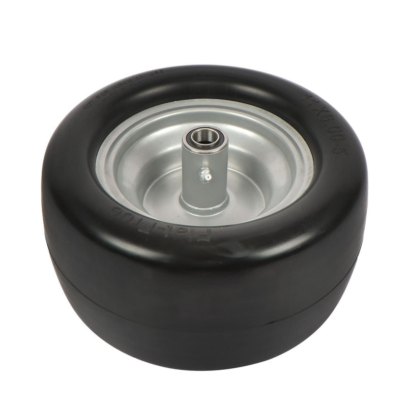 DURAFORCE 11x6.00-5 Flat Free Tire And Wheel Solid Rubbe For Riding Lawn Mower Tires 2Pack