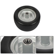 DURAFORCE 11x6.00-5 Flat Free Tire And Wheel Solid Rubbe For Riding Lawn Mower Tires 2Pack