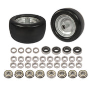 DURAFORCE 11x6.00-5 Flat Free Tire And Wheel Solid Rubbe For Riding Lawn Mower Tires 2Pack
