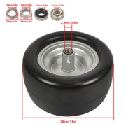 DURAFORCE 11x6.00-5 Flat Free Tire And Wheel Solid Rubbe For Riding Lawn Mower Tires 2Pack