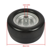 DURAFORCE 11x6.00-5 Flat Free Tire And Wheel Solid Rubbe For Riding Lawn Mower Tires 2Pack