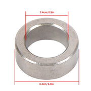 DURAFORCE 11x6.00-5 Flat Free Tire And Wheel Solid Rubbe For Riding Lawn Mower Tires 2Pack
