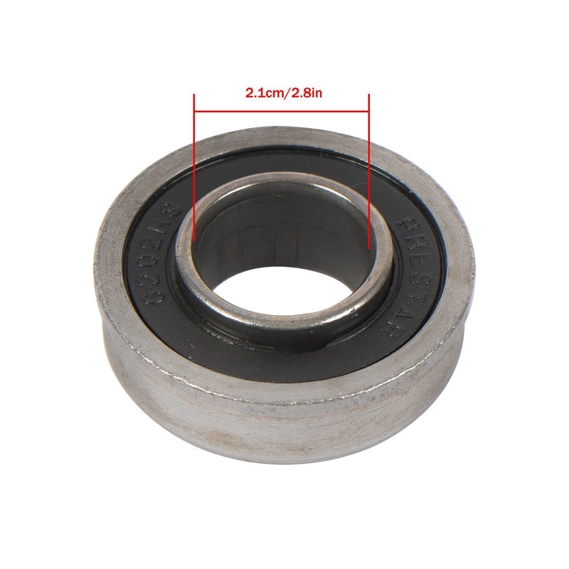 DURAFORCE 11x6.00-5 Flat Free Tire And Wheel Solid Rubbe For Riding Lawn Mower Tires 2Pack