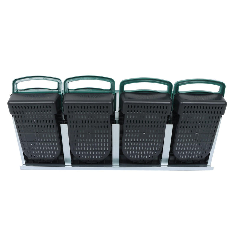 DURAFORCE 4 Hole Chicken Nesting Boxes Metal Chicken Egg Laying Box with Perch