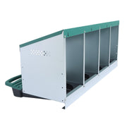 DURAFORCE 4 Hole Chicken Nesting Boxes Metal Chicken Egg Laying Box with Perch