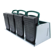 DURAFORCE 4 Hole Chicken Nesting Boxes Metal Chicken Egg Laying Box with Perch