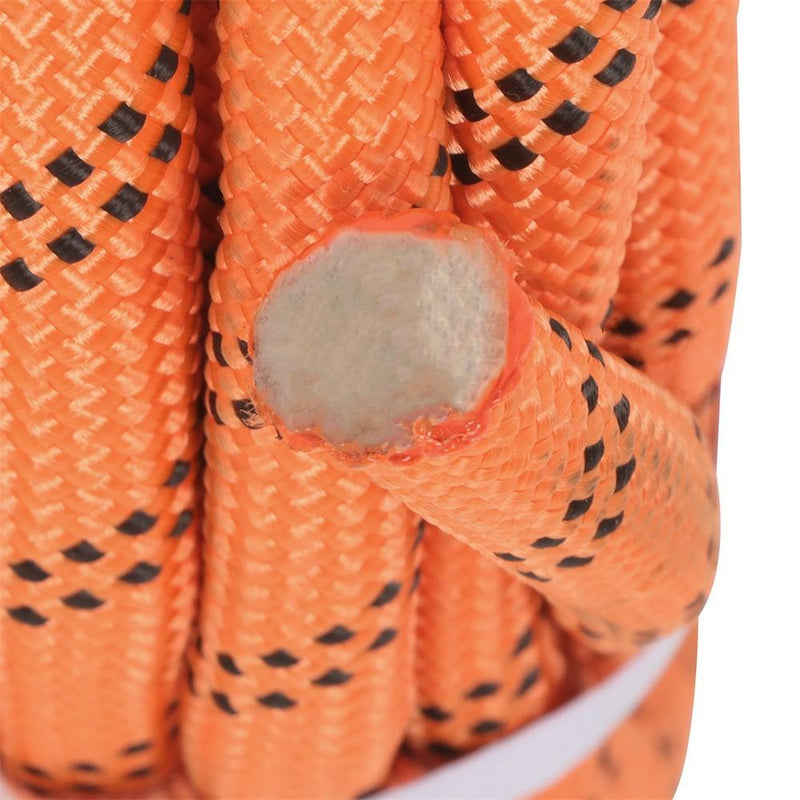 DURAFORCE 1/2"×220' 48 Strands Polyester Braided Arborist Rope For Tree Work Orange &Black