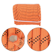 DURAFORCE 1/2"×220' 48 Strands Polyester Braided Arborist Rope For Tree Work Orange &Black