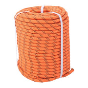 DURAFORCE 1/2"×220' 48 Strands Polyester Braided Arborist Rope For Tree Work Orange &Black