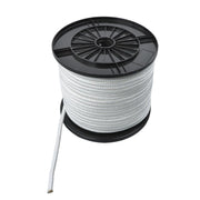 DURAFORCE 3/8 Inch Nylon Rope 250 Foot Spool 100% Nylon Solid Braid Rope Dyeable White
