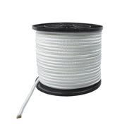 DURAFORCE 3/8 Inch Nylon Rope 250 Foot Spool 100% Nylon Solid Braid Rope Dyeable White