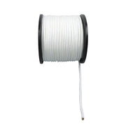 DURAFORCE 3/8 Inch Nylon Rope 250 Foot Spool 100% Nylon Solid Braid Rope Dyeable White
