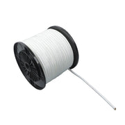 DURAFORCE 3/8 Inch Nylon Rope 250 Foot Spool 100% Nylon Solid Braid Rope Dyeable White