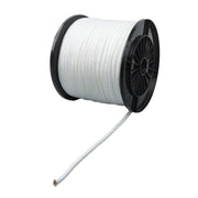 DURAFORCE 3/8 Inch Nylon Rope 250 Foot Spool 100% Nylon Solid Braid Rope Dyeable White