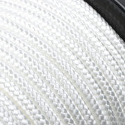 DURAFORCE 3/8 Inch Nylon Rope 250 Foot Spool 100% Nylon Solid Braid Rope Dyeable White