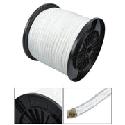 DURAFORCE 3/8 Inch Nylon Rope 250 Foot Spool 100% Nylon Solid Braid Rope Dyeable White