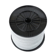 DURAFORCE 3/8 Inch Nylon Rope 250 Foot Spool 100% Nylon Solid Braid Rope Dyeable White