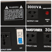 DURAFORCE 3000W Converter Voltage Transformer Step Up/Down 110-120V to 220-240V New