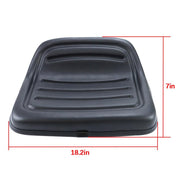 DURAFORCE Low Back Seat Universal LMS2002 Black Fit For Lawn Mower & Tractors & Carriages
