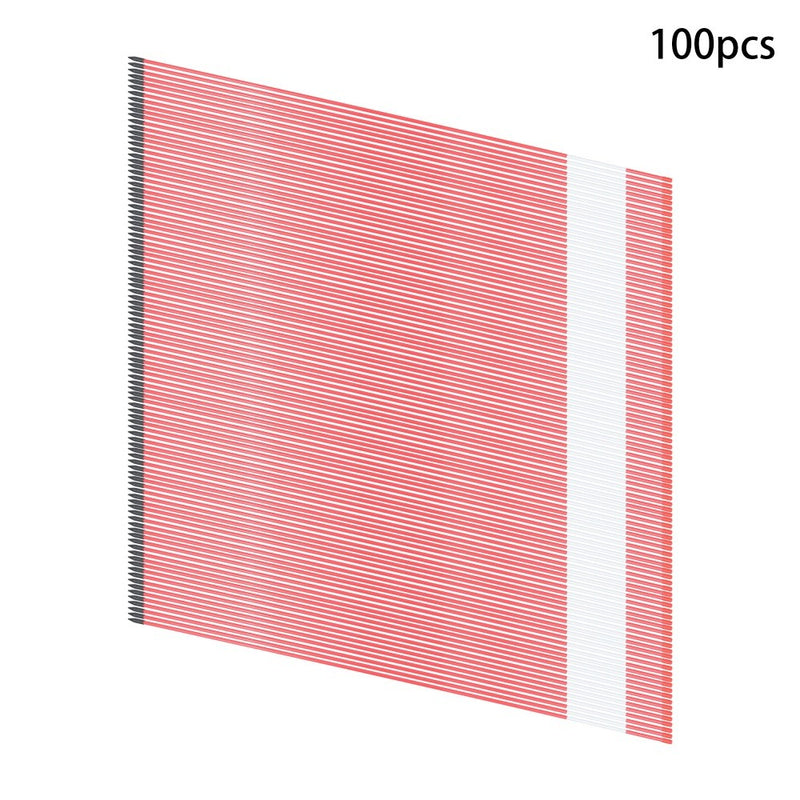 DURAFORCE Reflective Markers 48In Red Driveway Markers 100Pcs Snow Stakes 5/16 Diameter