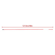 DURAFORCE Reflective Markers 48In Red Driveway Markers 100Pcs Snow Stakes 5/16 Diameter