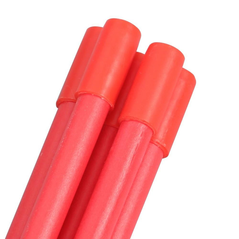 DURAFORCE Reflective Markers 48In Red Driveway Markers 100Pcs Snow Stakes 5/16 Diameter