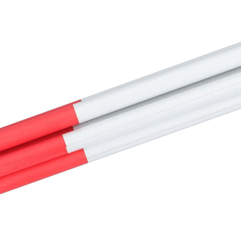 DURAFORCE Reflective Markers 48In Red Driveway Markers 100Pcs Snow Stakes 5/16 Diameter