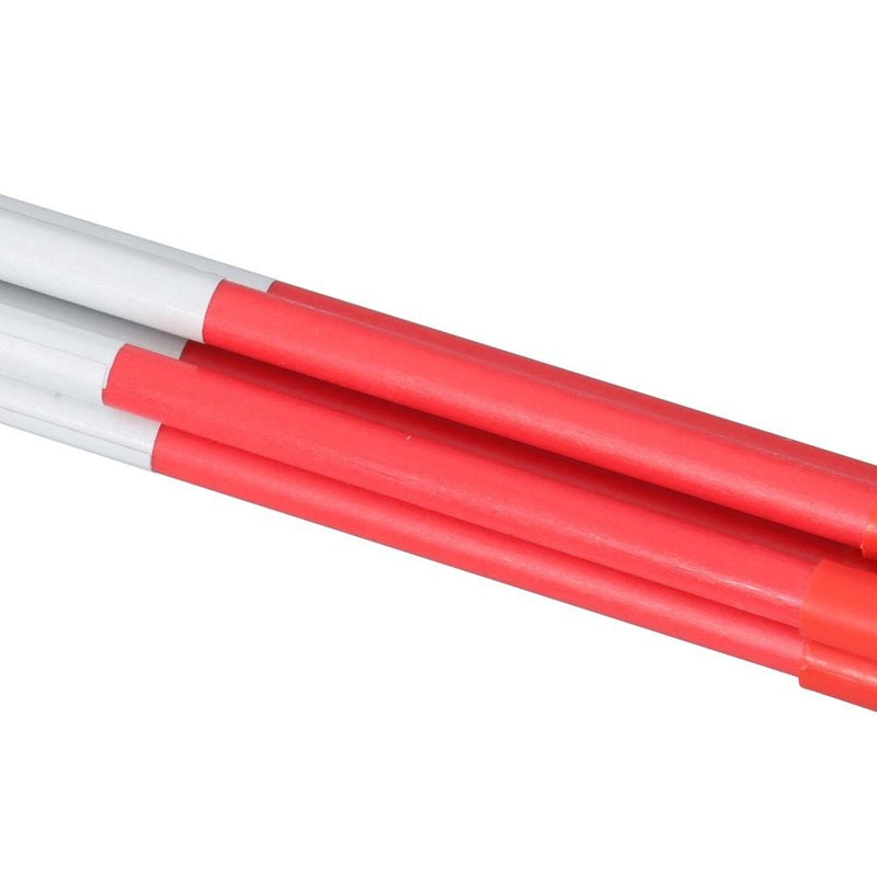 DURAFORCE Reflective Markers 48In Red Driveway Markers 100Pcs Snow Stakes 5/16 Diameter
