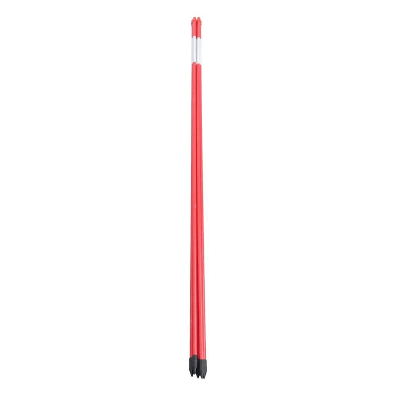 DURAFORCE Reflective Markers 48In Red Driveway Markers 100Pcs Snow Stakes 5/16 Diameter