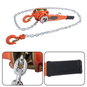 DURAFORCE 1-1/2 Ton 3300lbs Industrial Manual Hoist 10 FT Come Along & 360° Rotation Hook