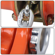 DURAFORCE 1-1/2 Ton 3300lbs Industrial Manual Hoist 10 FT Come Along & 360° Rotation Hook