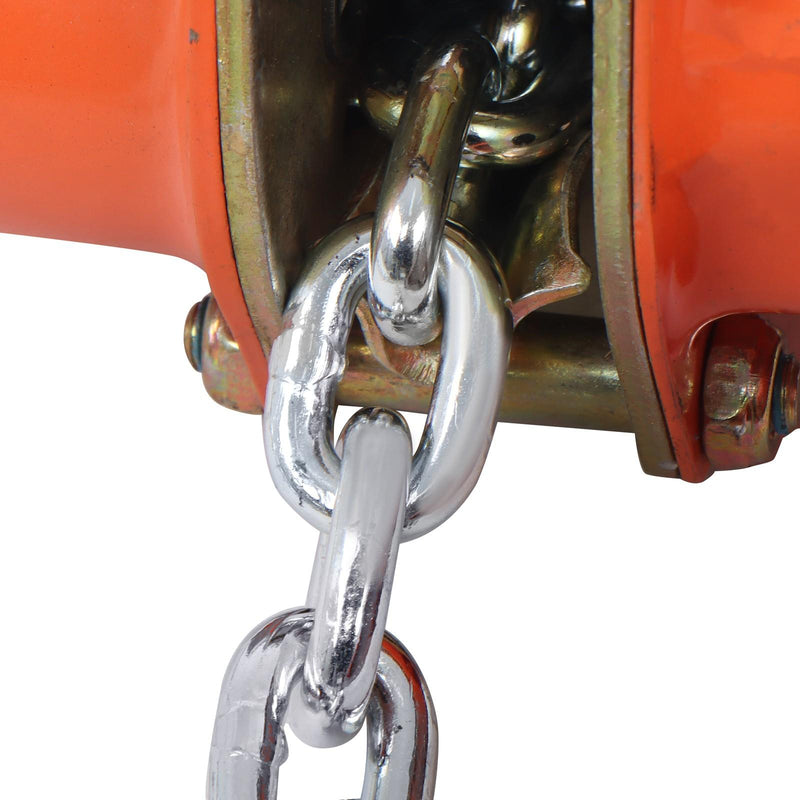 DURAFORCE 1-1/2 Ton 3300lbs Industrial Manual Hoist 10 FT Come Along & 360° Rotation Hook