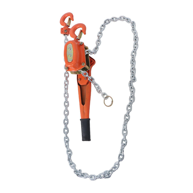 DURAFORCE 1-1/2 Ton 3300lbs Industrial Manual Hoist 10 FT Come Along & 360° Rotation Hook