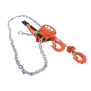DURAFORCE 1-1/2 Ton 3300lbs Industrial Manual Hoist 10 FT Come Along & 360° Rotation Hook