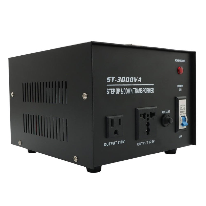 DURAFORCE 3000 Watt Step Up/Down Voltage Converter Transformer 110V To 220V/220V To 110V