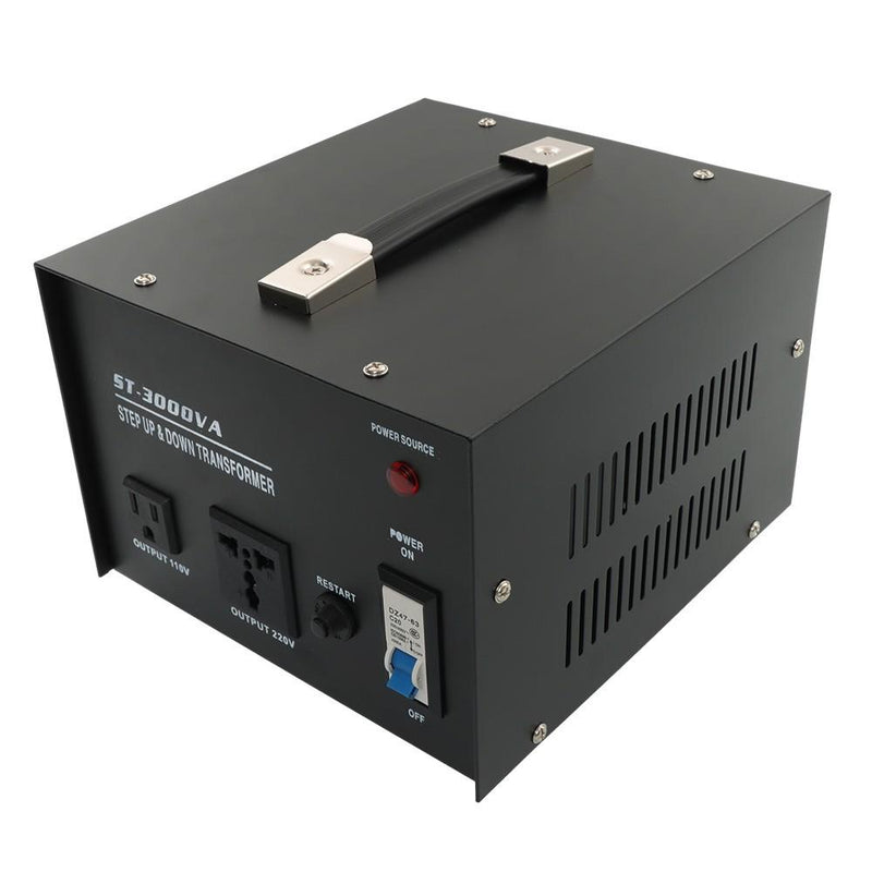 DURAFORCE 3000 Watt Step Up/Down Voltage Converter Transformer 110V To 220V/220V To 110V