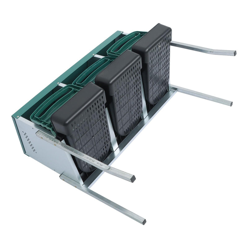 DURAFORCE Green For Chicken Nest Box Chicken Nesting Box With Metal Legs Roll Away 3 Hole