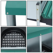 DURAFORCE Green For Chicken Nest Box Chicken Nesting Box With Metal Legs Roll Away 3 Hole