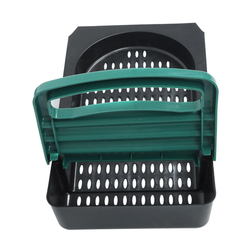 DURAFORCE Green For Chicken Nest Box Chicken Nesting Box With Metal Legs Roll Away 3 Hole