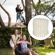 DURAFORCE 3/4" × 150' Arborist Tree Rope 24 Strand Braided Rope (White,Yellow,Black) 44KN