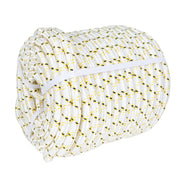 DURAFORCE 3/4" × 150' Arborist Tree Rope 24 Strand Braided Rope (White,Yellow,Black) 44KN